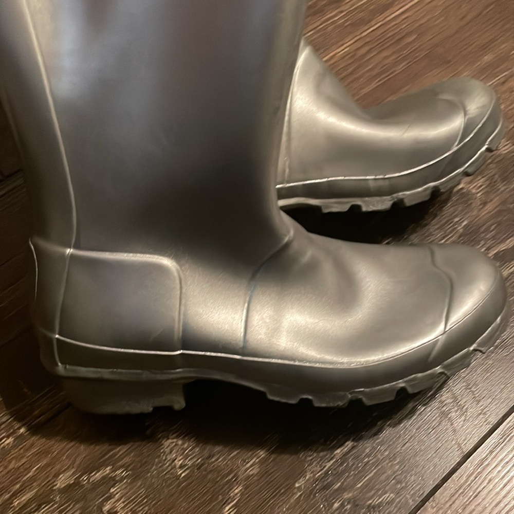 Hunter Gray Tall Rain Boots - Picture 3 of 8